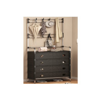 Органайзер для передпокою DXXMJ 6205H вішалка з полицею для взуття,  чорна 